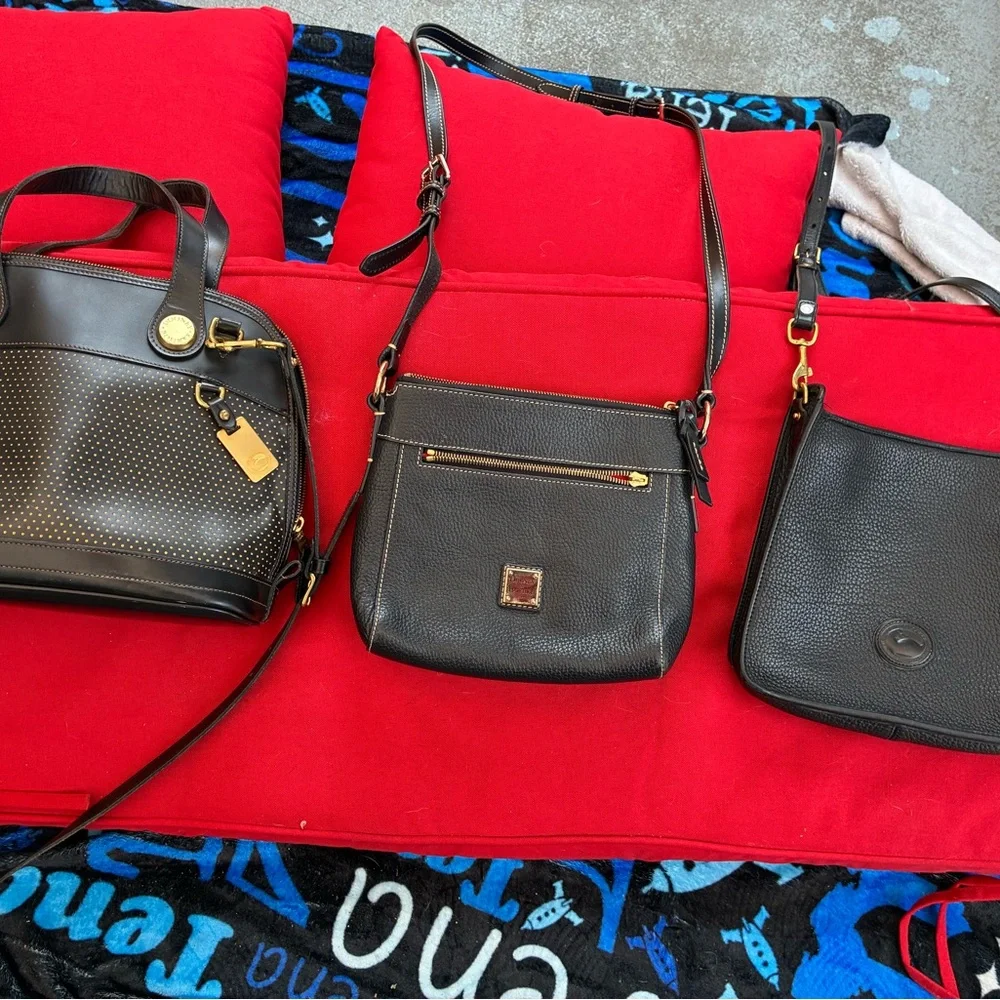 9-Dooney & Burk, 1-Coach, 1- Brahmin & 2- LV bags. ( Selling All) one Price